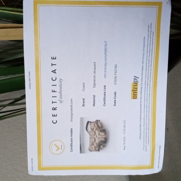 COACH Brown Signature C Leather & Jacquard Mini Club Hobo Purse. - Picture 12 of 12